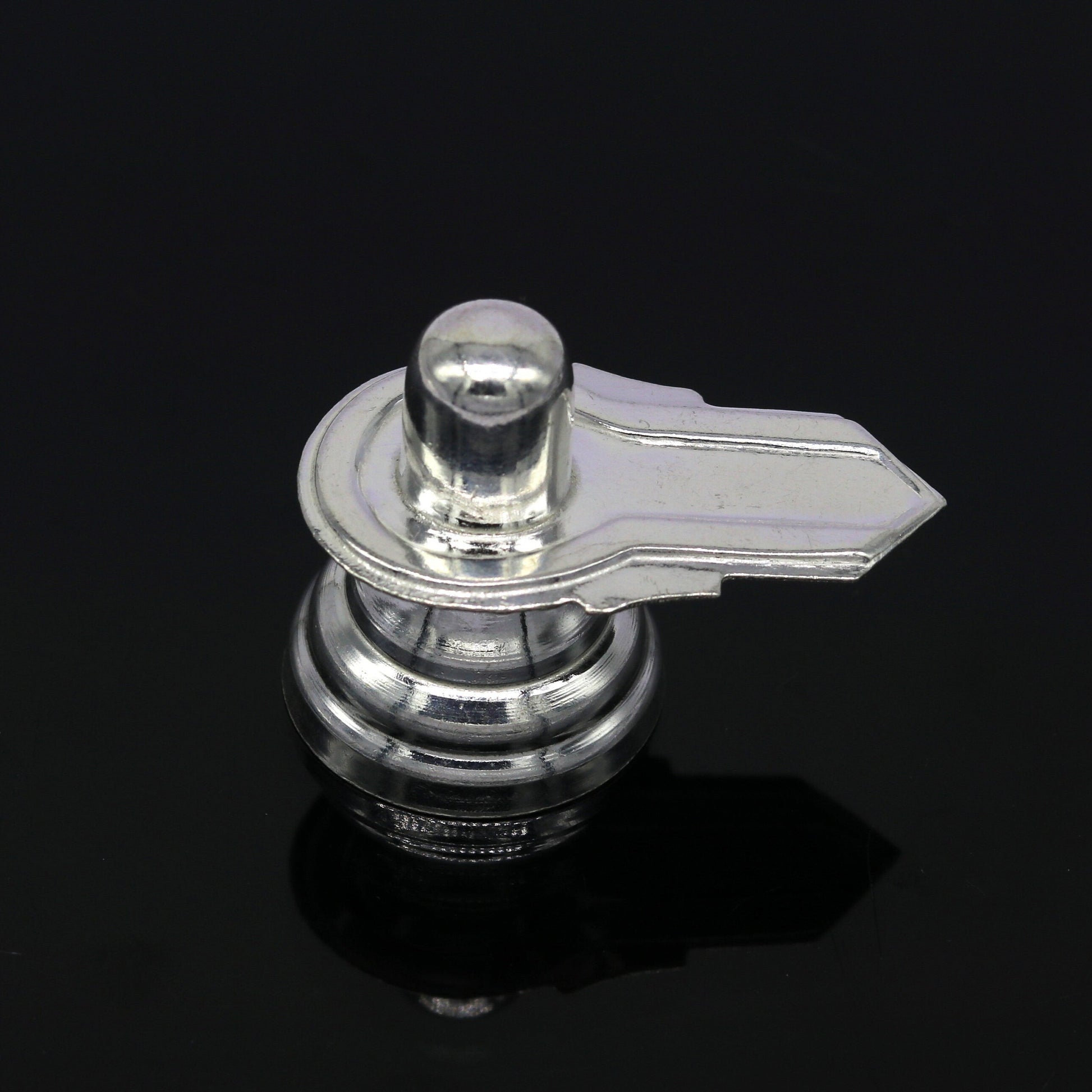 925 sterling silver handmade idol lord shiva- linga, silver shivling puja utensils, home temple puja silver article accessories india art73 - TRIBAL ORNAMENTS