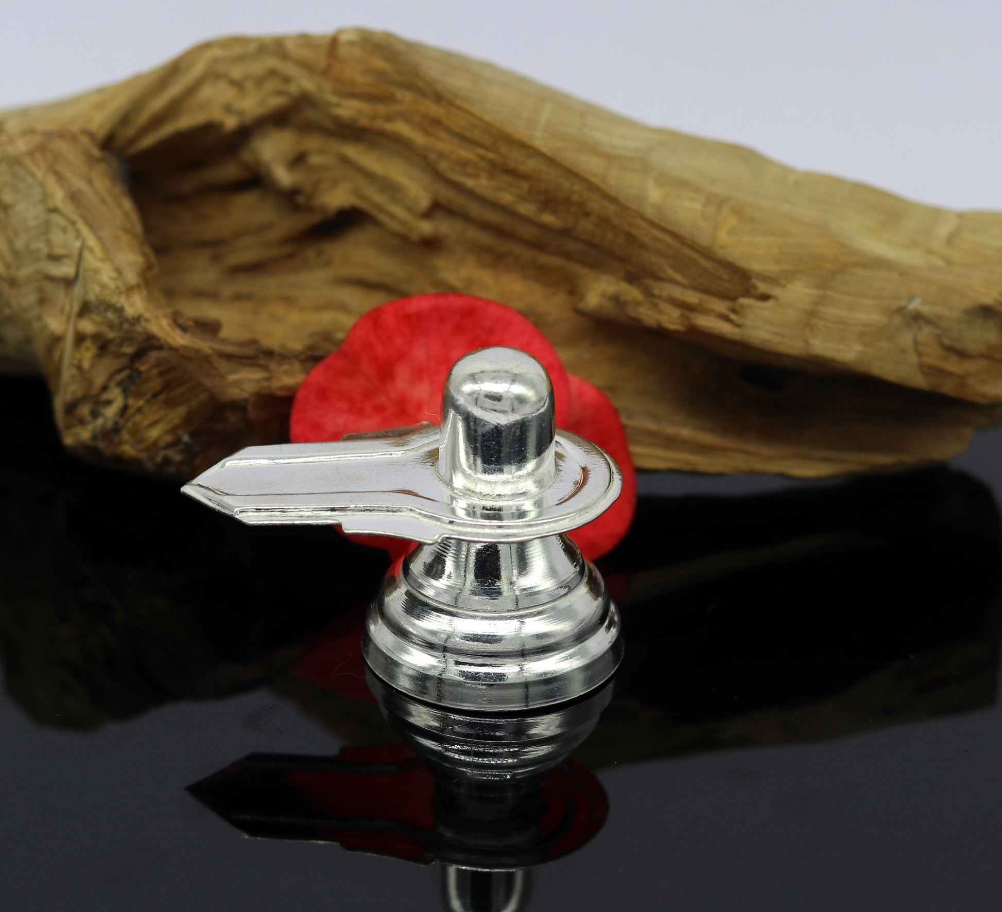 925 sterling silver handmade idol lord shiva- linga, silver shivling puja utensils, home temple puja silver article accessories india art73 - TRIBAL ORNAMENTS