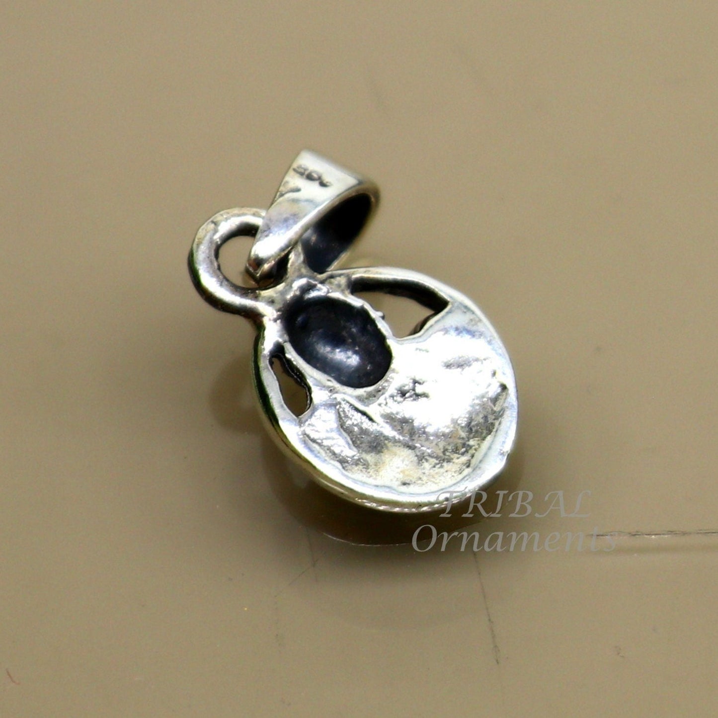 925 sterling silver handmade Indian idol Sai Baba pendant, amazing stylish unisex pendant personalized jewelry tribal jewelry nsp472 - TRIBAL ORNAMENTS