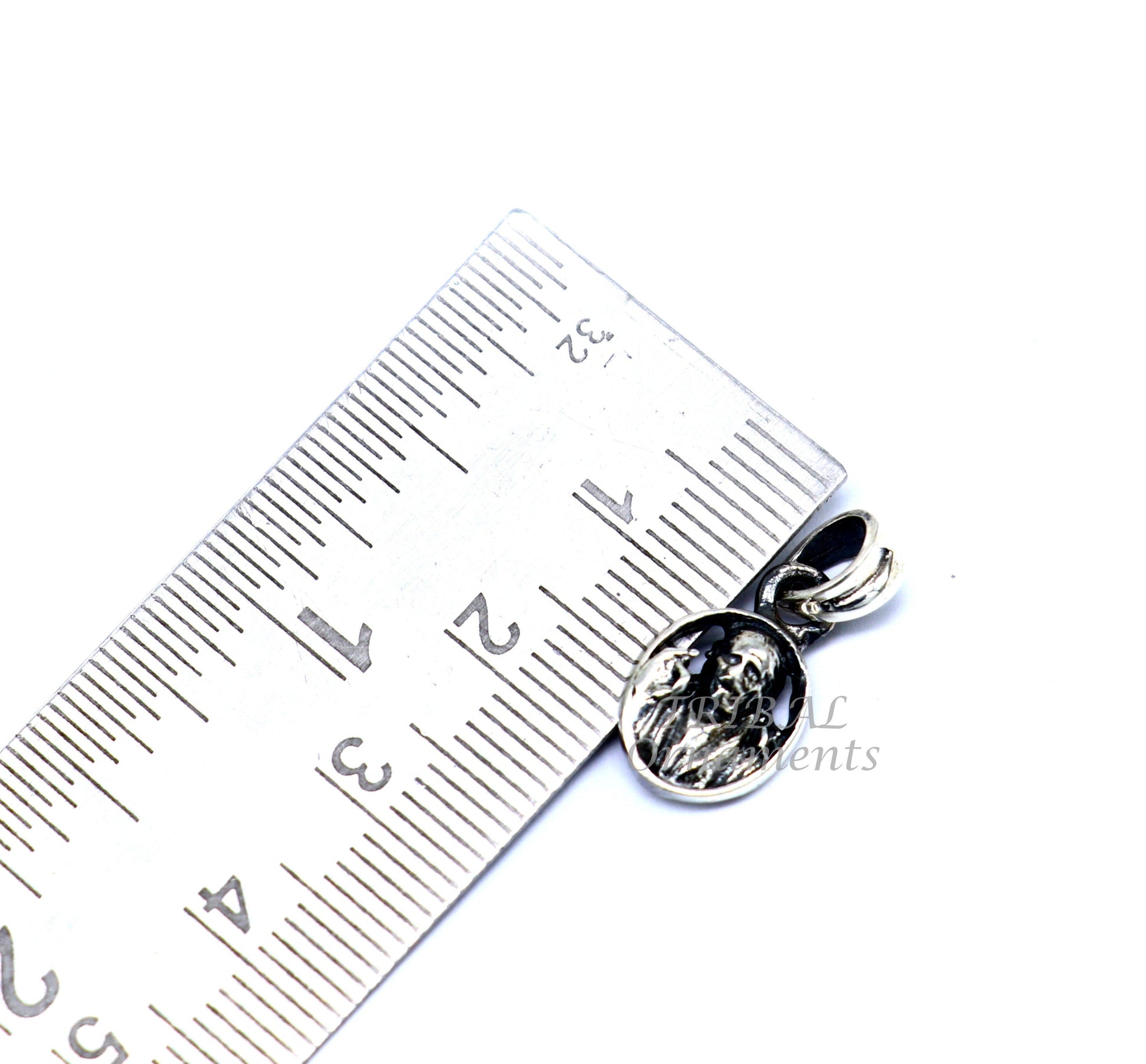925 sterling silver handmade Indian idol Sai Baba pendant, amazing stylish unisex pendant personalized jewelry tribal jewelry nsp472 - TRIBAL ORNAMENTS