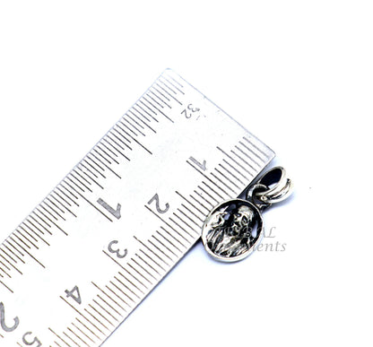 925 sterling silver Sai Baba pendant, handmade unisex jewelry featuring detailed idol design by TRIBAL ORNAMENTS.