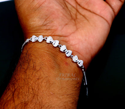 925 sterling silver handmade link chain bracelet for girls and women, dainty and elegant jewelry, perfect for gifts or special occasions