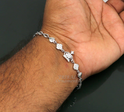 925 sterling silver handmade link chain Bracelet for girl's, Dainty Silver Bracelet, Chain Bracelet, Minimal Jewelry, Gift For Women sbr381 - TRIBAL ORNAMENTS