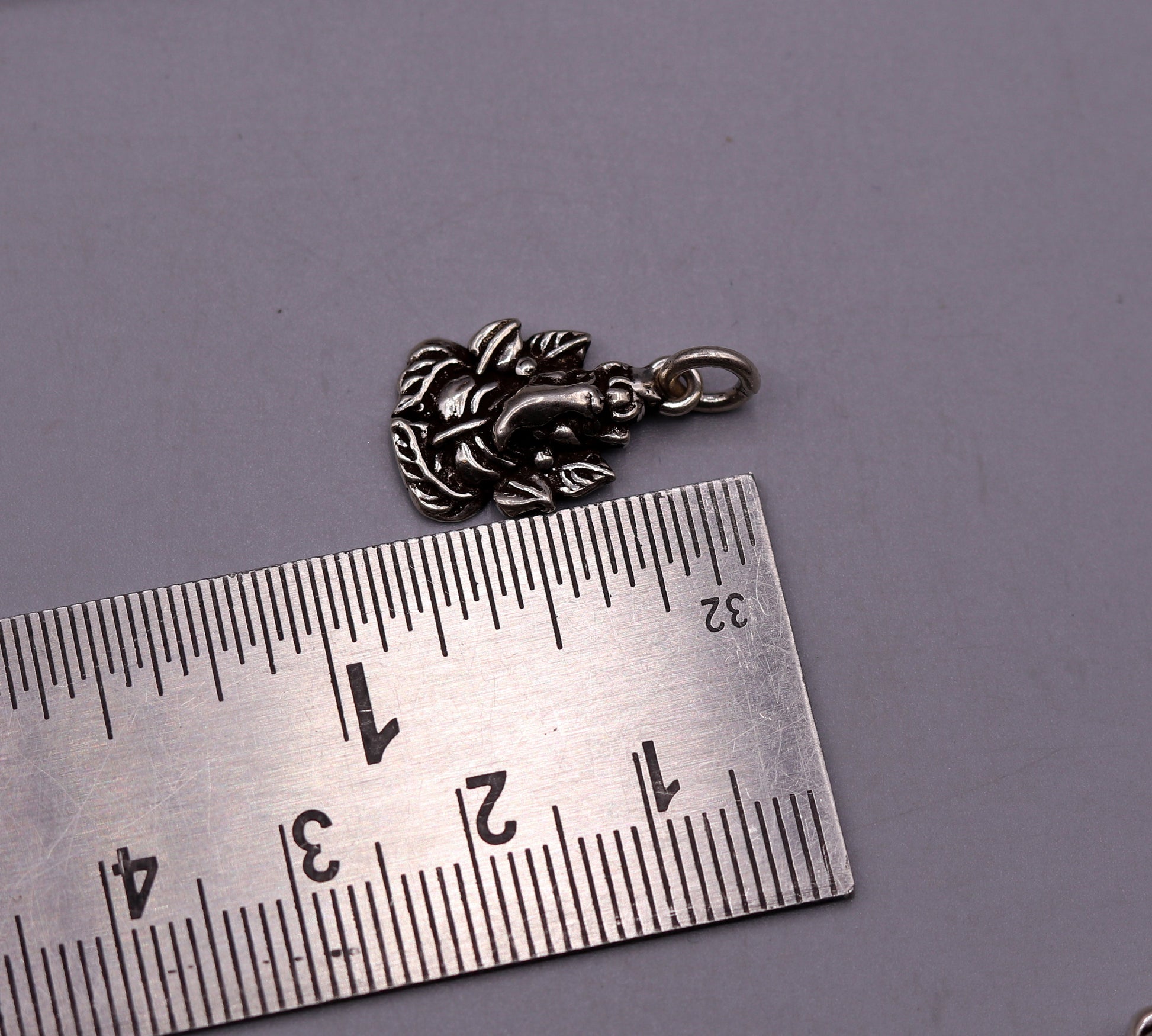 925 Sterling silver handmade Lord Ganesha tiny pendant fabulous locket pendant unisex small pendant jewelry nsp151 - TRIBAL ORNAMENTS