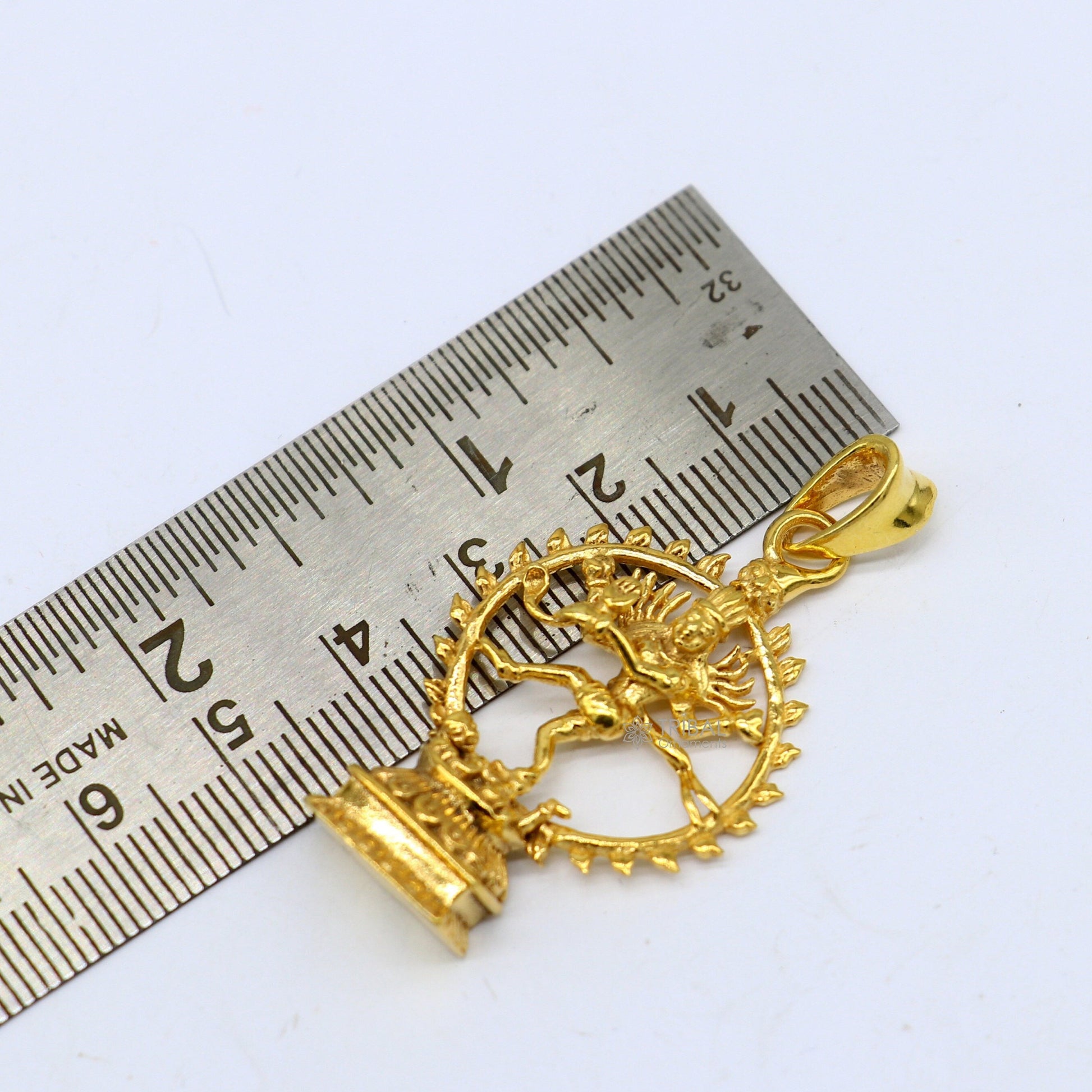 925 sterling silver handmade lord shiva Nataraaj pendant, amazing stylish gold polished pendant locket personalized jewelry nsp615 - TRIBAL ORNAMENTS