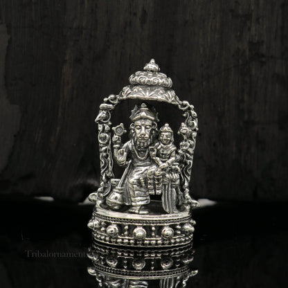 925 sterling silver handmade Narsinmha Narsingha statue or Murti with Prahalad, amazing Stunning diwal puja worshipping  figurine art156 - TRIBAL ORNAMENTS