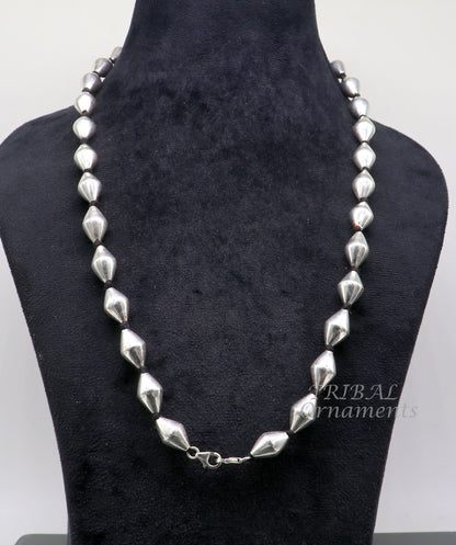 925 sterling silver handmade oval shape beaded adjustable string for pendant or Mangalsutra, best customized ethnic jewelry ideas  set482 - TRIBAL ORNAMENTS
