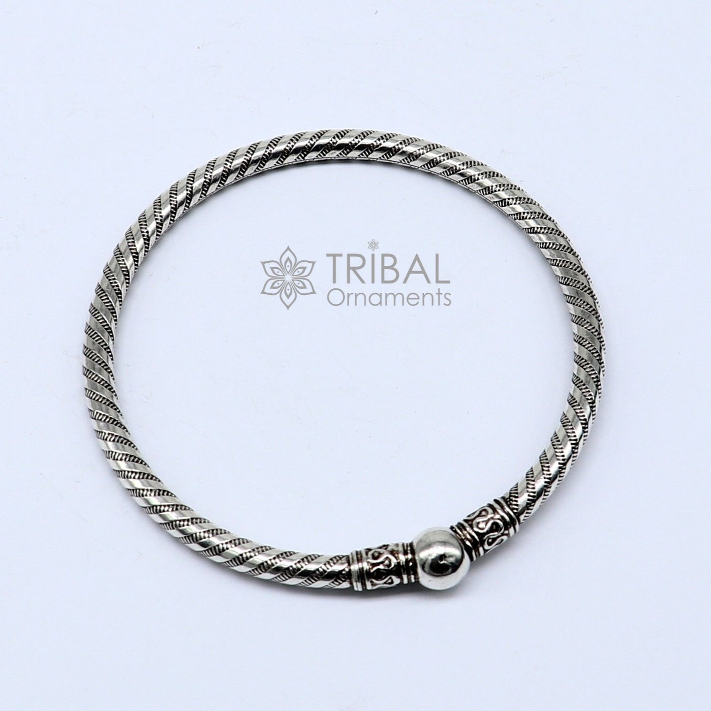 925 sterling silver handmade plain design cultural trendy kada bracelet for men's and girl's, best delicate Light weight jewelry nsk661 - TRIBAL ORNAMENTS