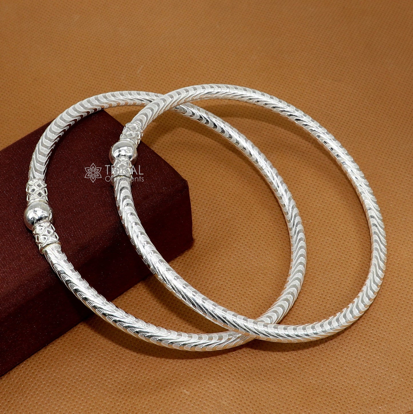 925 Sterling silver Handmade plain design indian traditional women's customized foot kada ankle kada bracelet tribal jewelry nsfk113 - TRIBAL ORNAMENTS