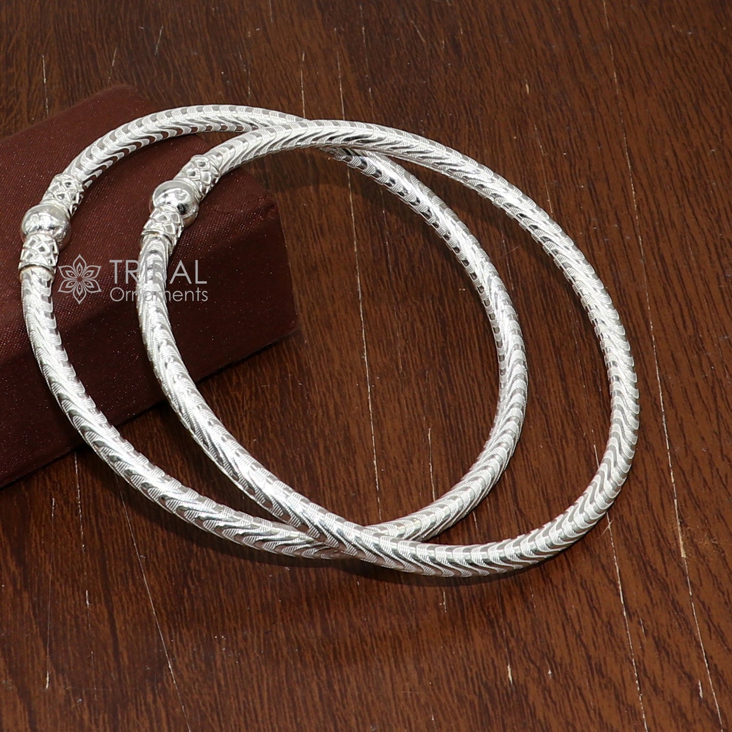 925 Sterling silver Handmade plain design indian traditional women's customized foot kada ankle kada bracelet tribal jewelry nsfk113 - TRIBAL ORNAMENTS