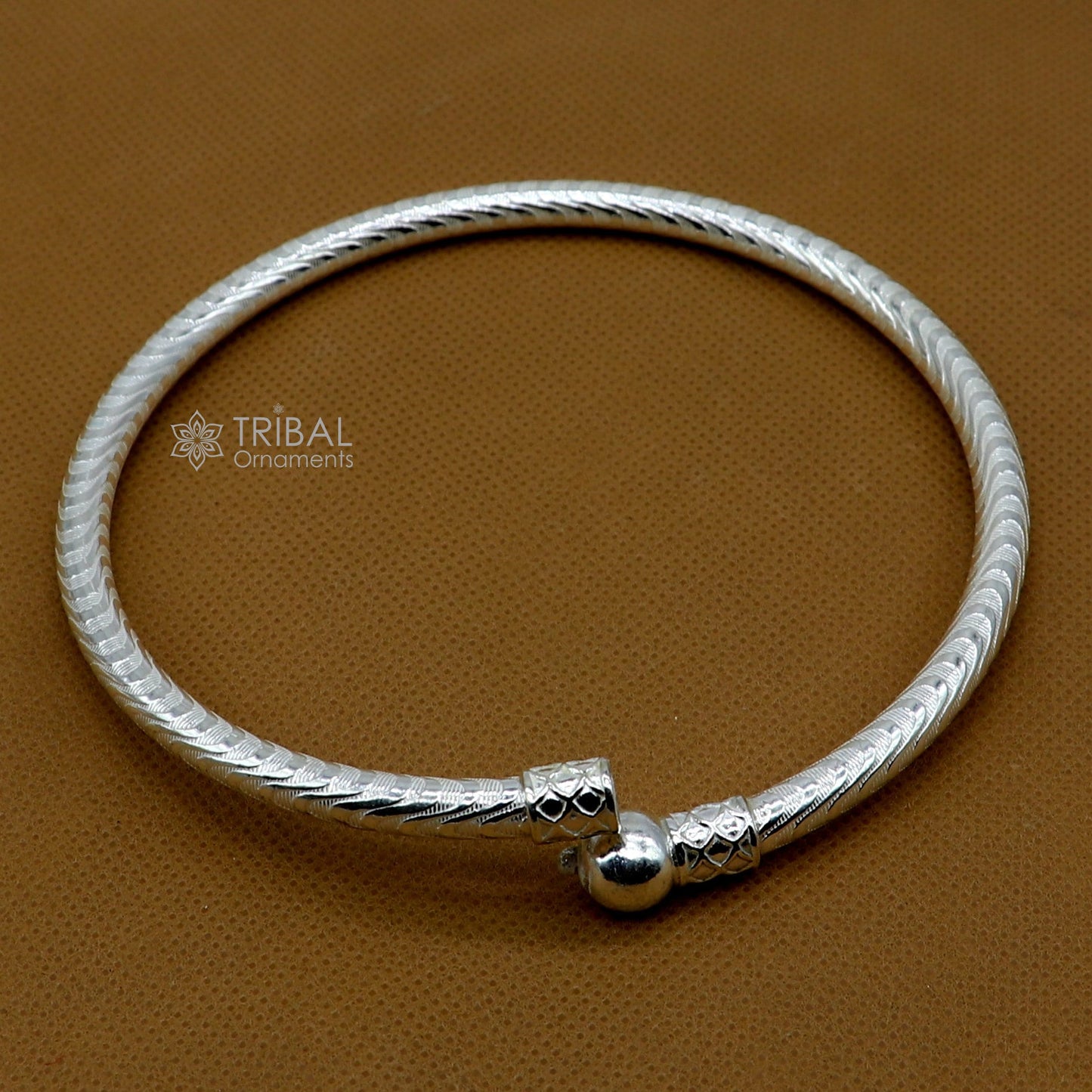 925 Sterling silver Handmade plain design indian traditional women's customized foot kada ankle kada bracelet tribal jewelry nsfk113 - TRIBAL ORNAMENTS