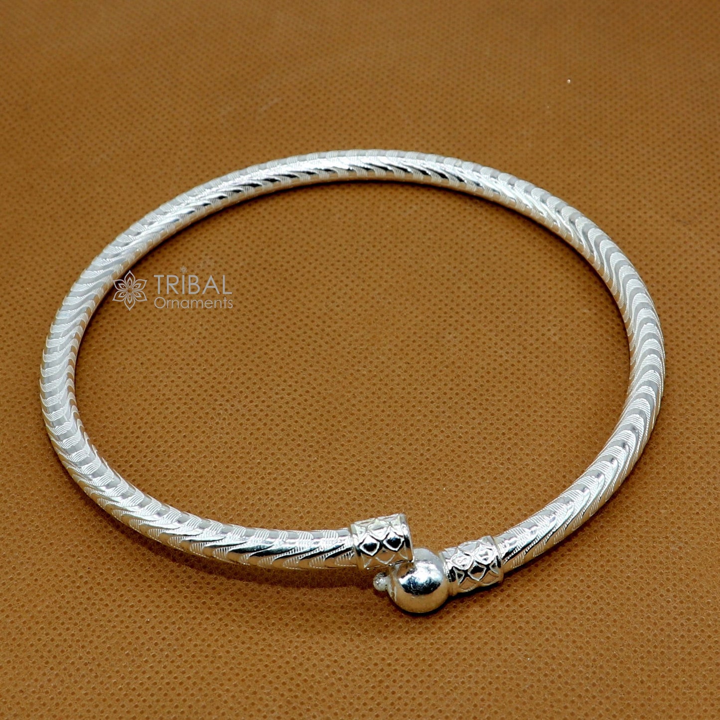 925 Sterling silver Handmade plain design indian traditional women's customized foot kada ankle kada bracelet tribal jewelry nsfk113 - TRIBAL ORNAMENTS