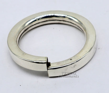 925 sterling silver handmade plain shine bright bangle bracelet by TRIBAL ORNAMENTS, unisex jewelry, ideal for personalized gifting