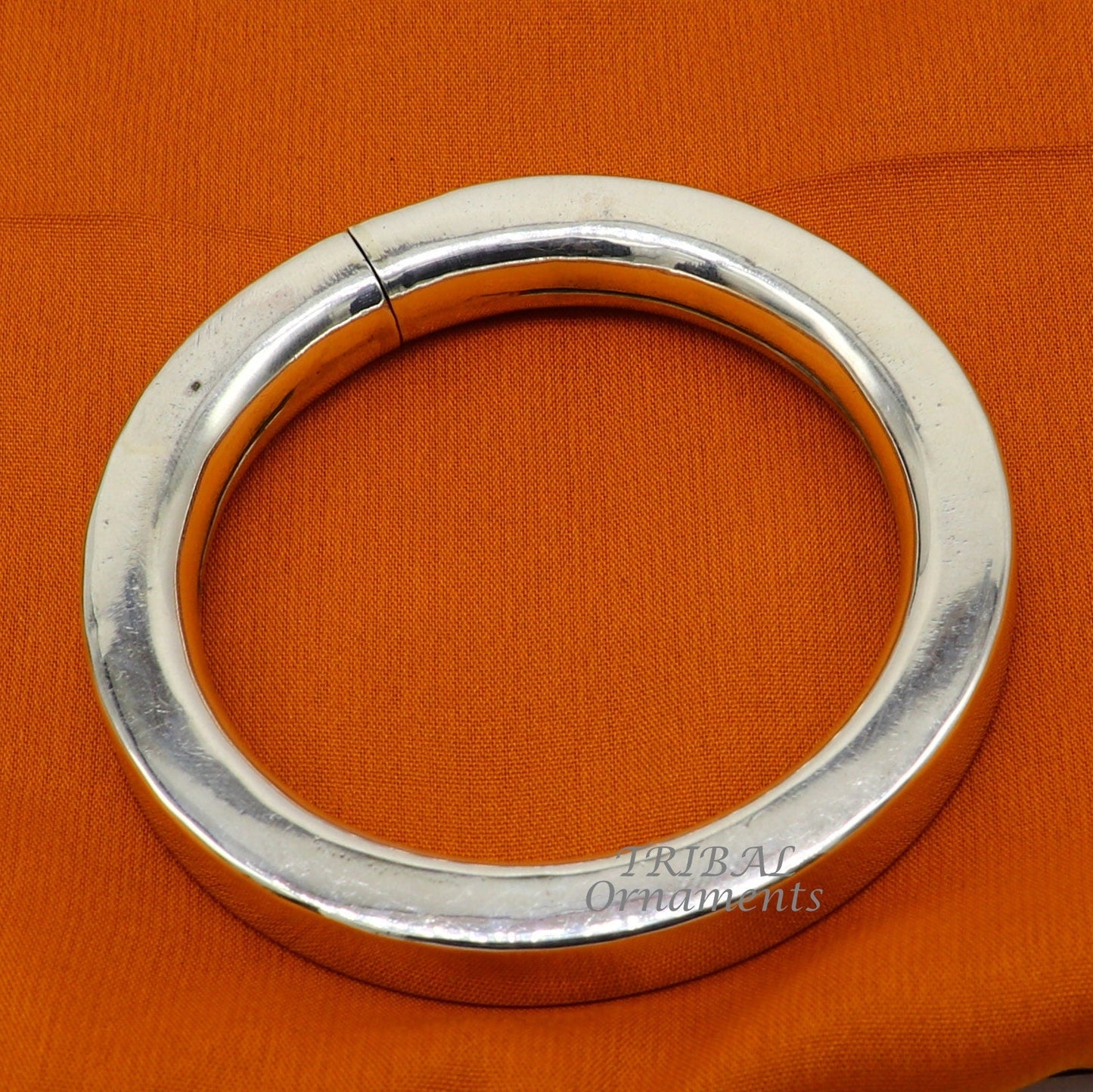 925 sterling silver handmade plain shine bright bangle bracelet kada excellent personalized gifting custom made unisex jewelry nsk573 - TRIBAL ORNAMENTS