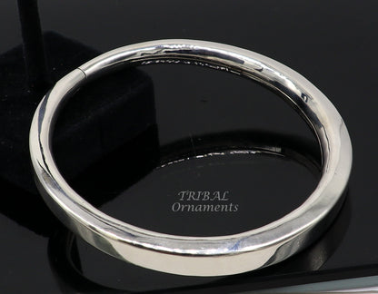 925 silver handmade foot bracelet with shiny design, unisex ankle kada, perfect for belly dance jewelry by TRIBAL ORNAMENTS