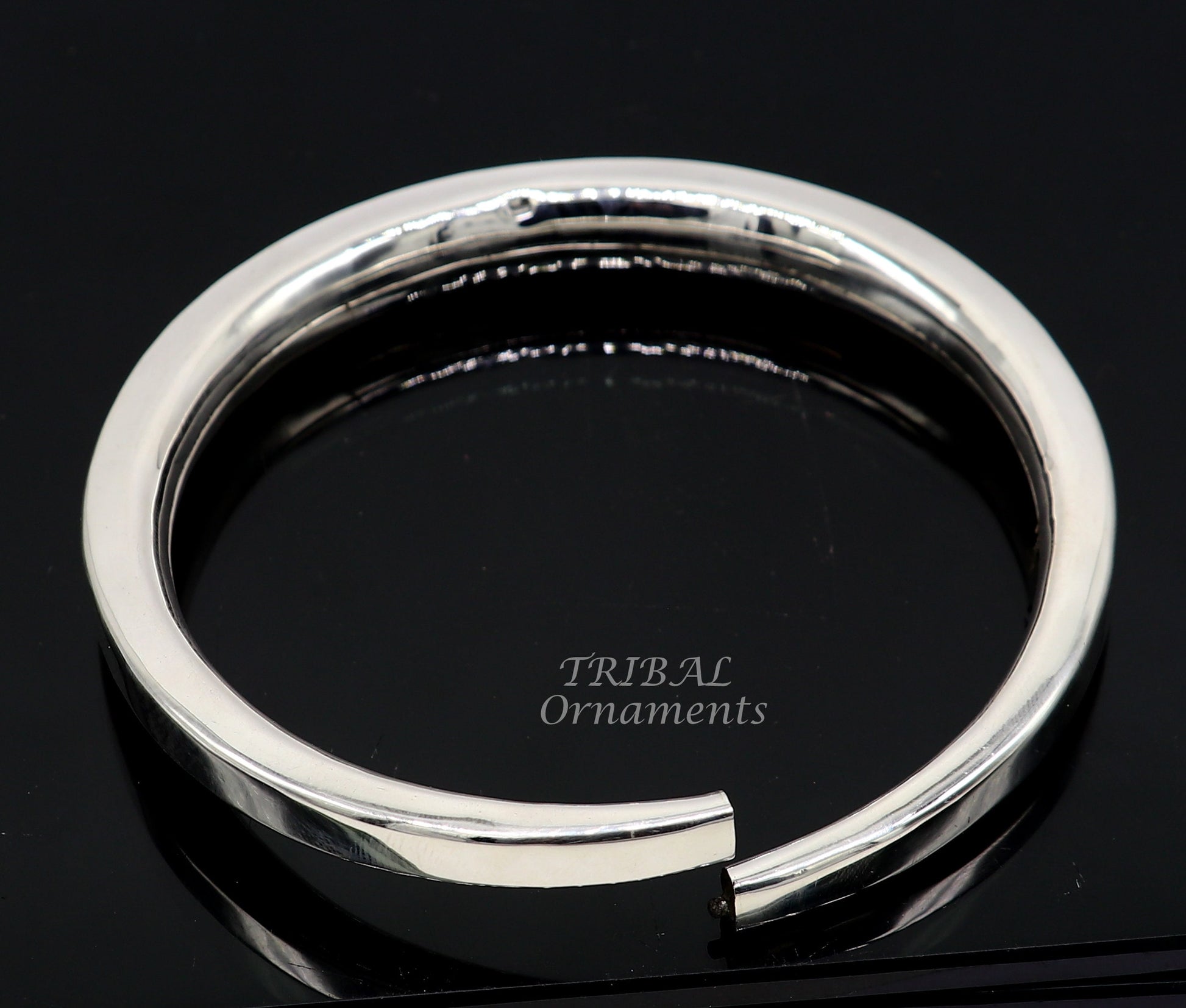 925 sterling silver handmade plain shiny design gorgeous customized foot bracelet ankle kada excellent belly dance jewelry for unisex nsfk66 - TRIBAL ORNAMENTS