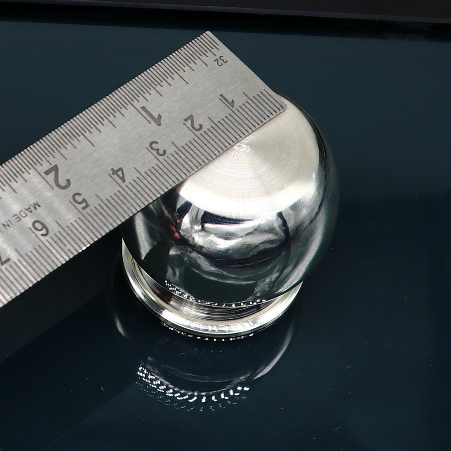 925 sterling silver handmade plain small Kalash or pot, unique worshipping silver puja article, water or milk shiva kalash pot india sv203 - TRIBAL ORNAMENTS