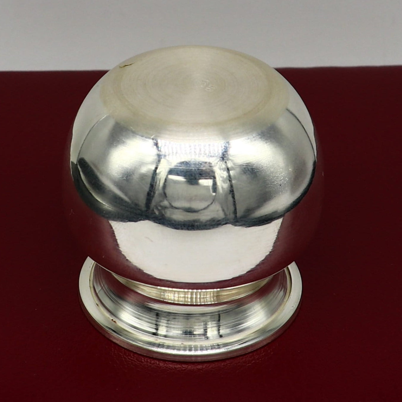 925 sterling silver handmade plain small Kalash or pot, unique worshipping silver puja article, water or milk shiva kalash pot india sv203 - TRIBAL ORNAMENTS