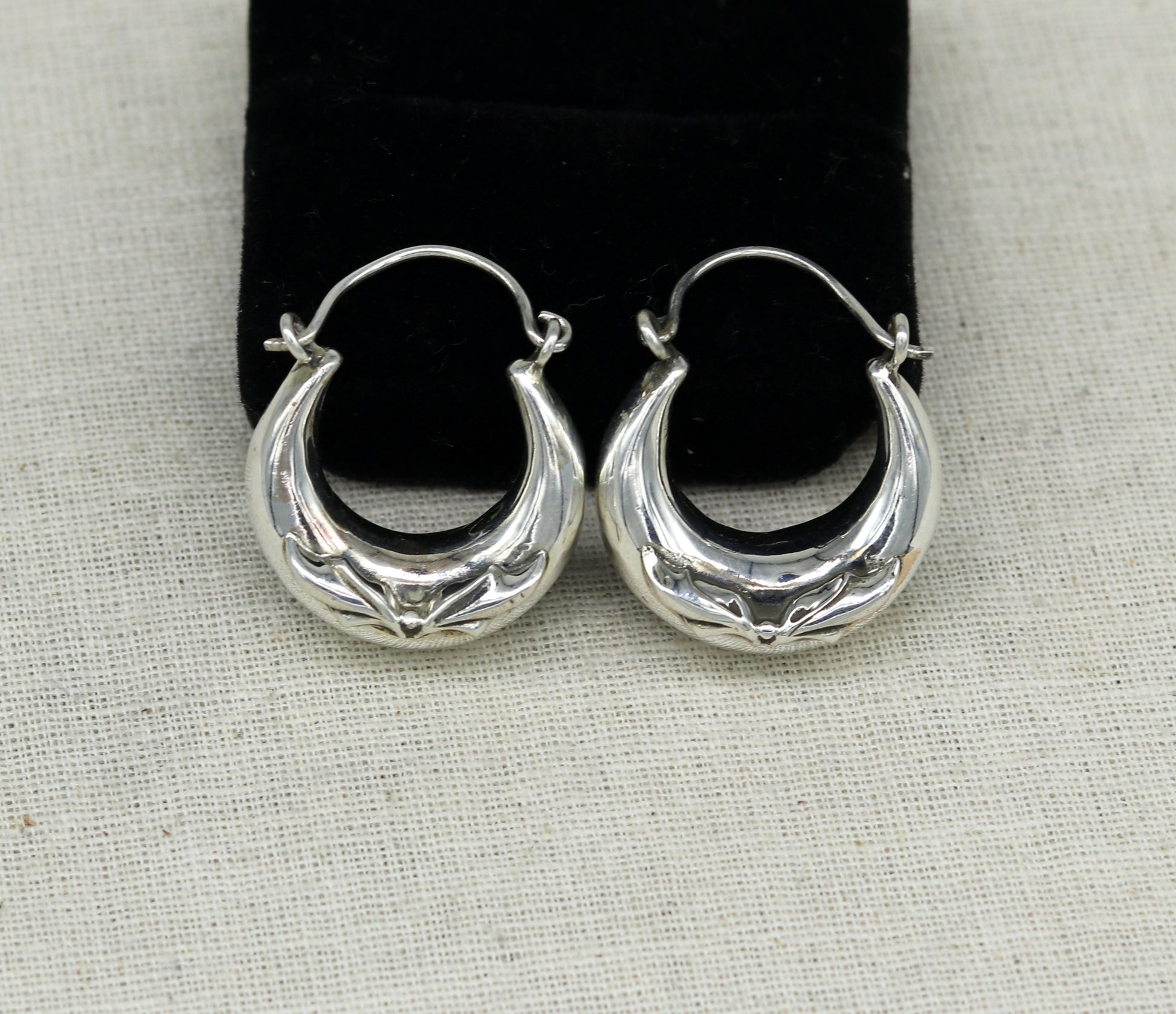 925 sterling silver handmade pretty attractive hoops stud earring bali, excellent customized stylish belly dance personalized gift ske7 - TRIBAL ORNAMENTS