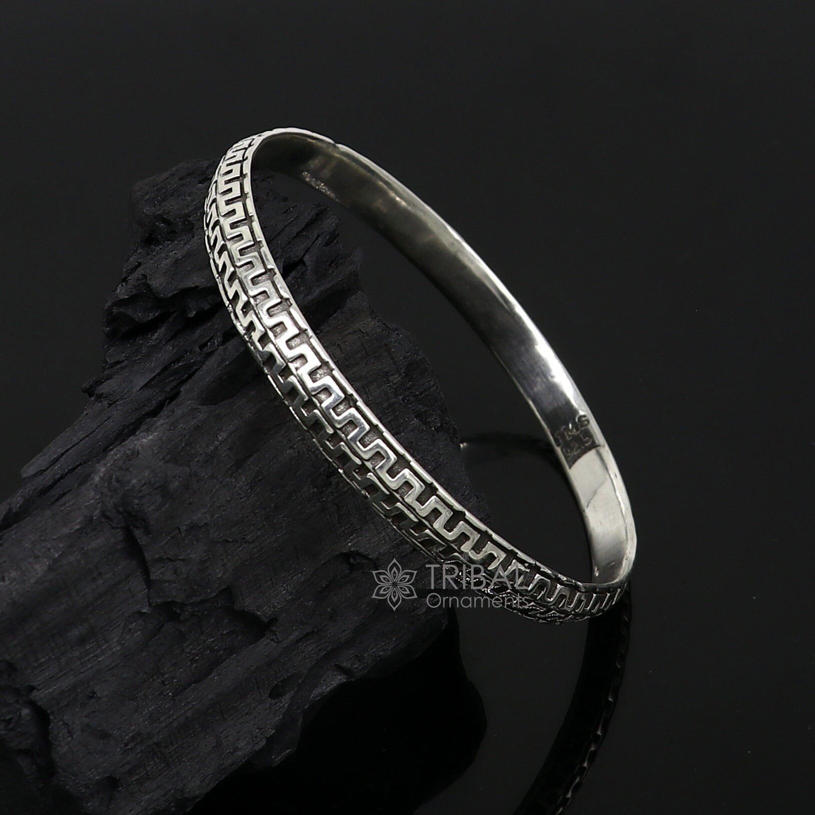 925 sterling silver handmade Punjabis shikha men's women's kada bracelet, amazing designer kada fashion delicate kada  nsk690 - TRIBAL ORNAMENTS