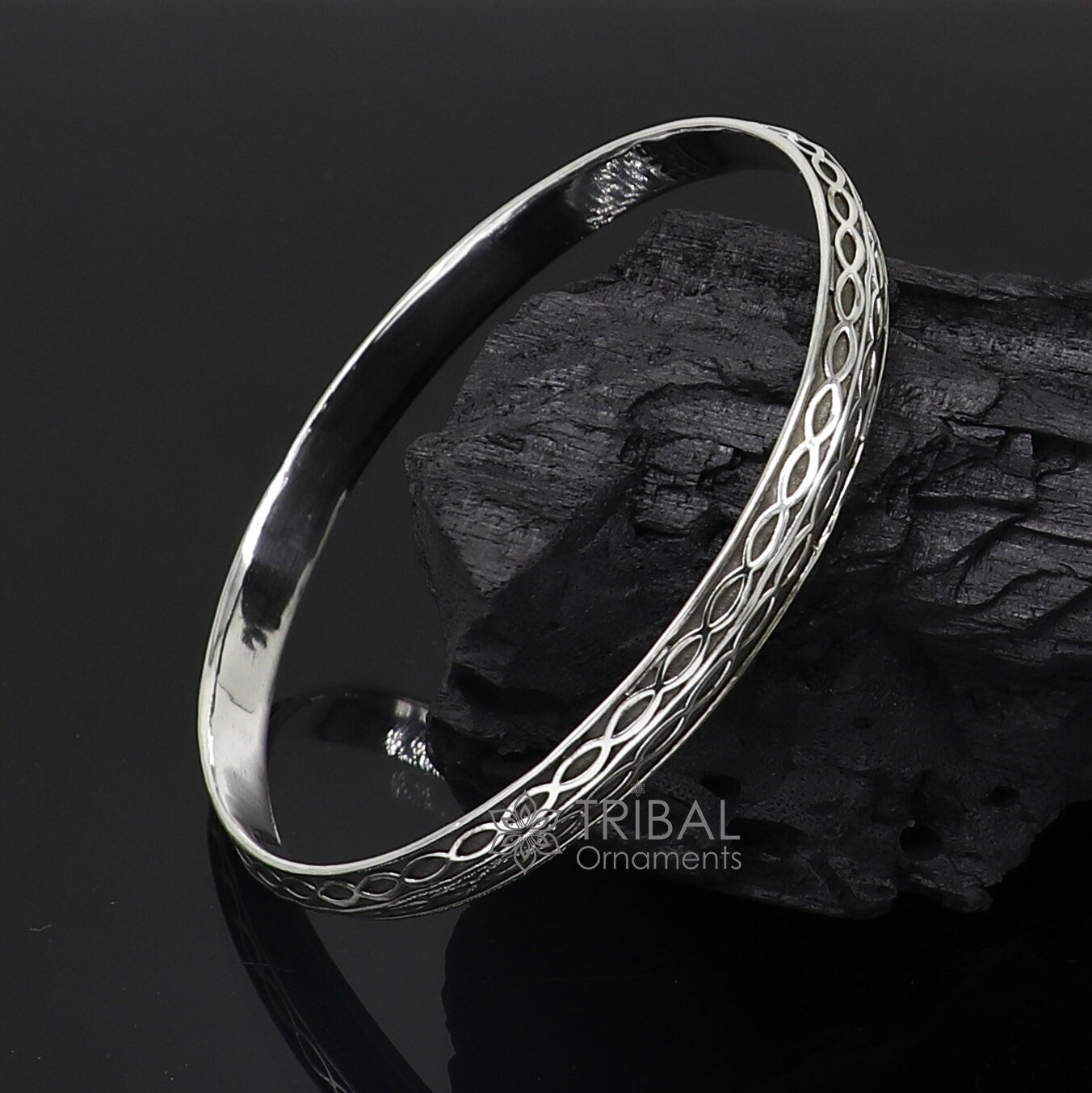 925 sterling silver handmade Punjabis shikha men's women's kada bracelet, amazing designer kada fashion delicate kada  nsk694 - TRIBAL ORNAMENTS