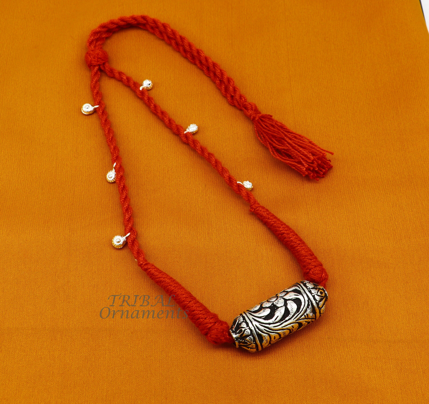 Sterling silver Rajasthani traditional choker necklace with intricate craftsmanship, ideal for bride or belly dance jewelry, by TRIBAL ORNAMENTS.