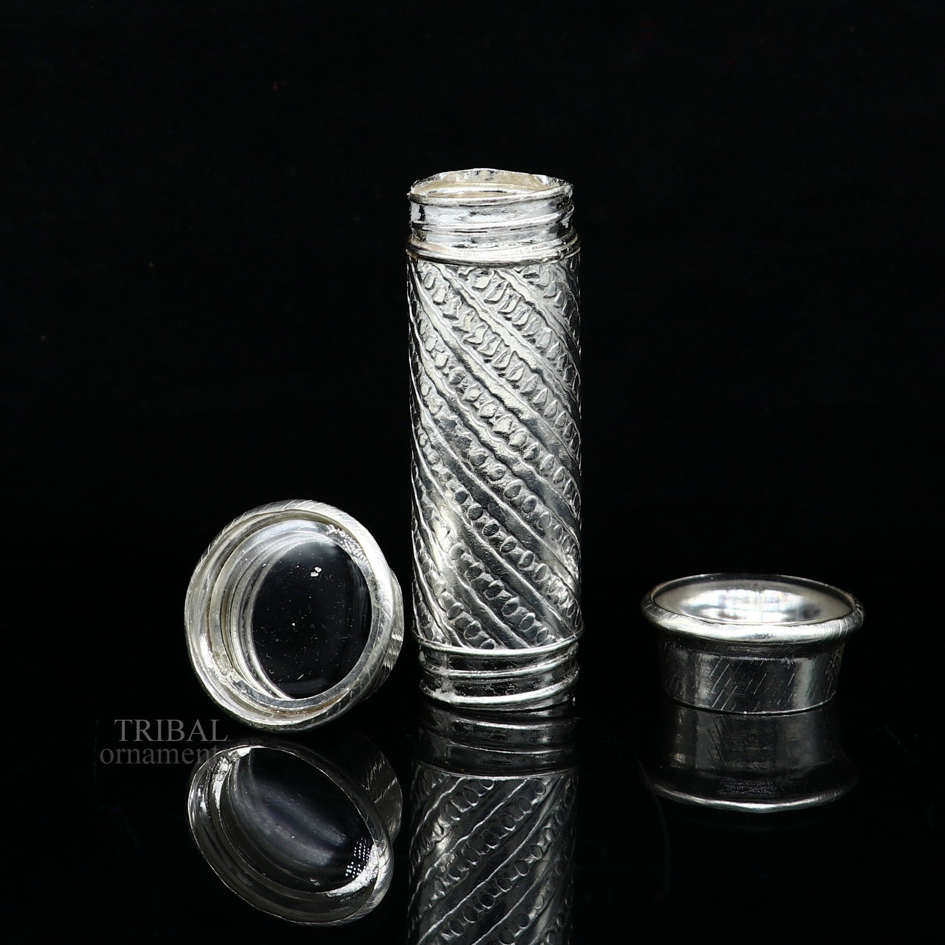 925 Sterling silver handmade small pill box, Tobacco box, storage box silver utensils, silver box, personal box men's accessories su649 - TRIBAL ORNAMENTS
