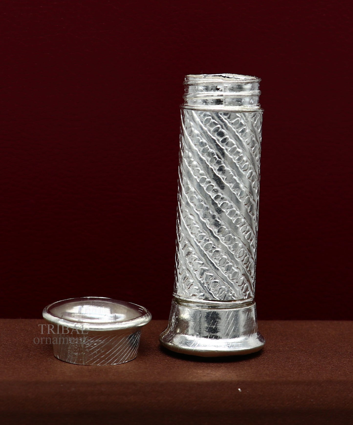 925 Sterling silver handmade small pill box, Tobacco box, storage box silver utensils, silver box, personal box men's accessories su649 - TRIBAL ORNAMENTS