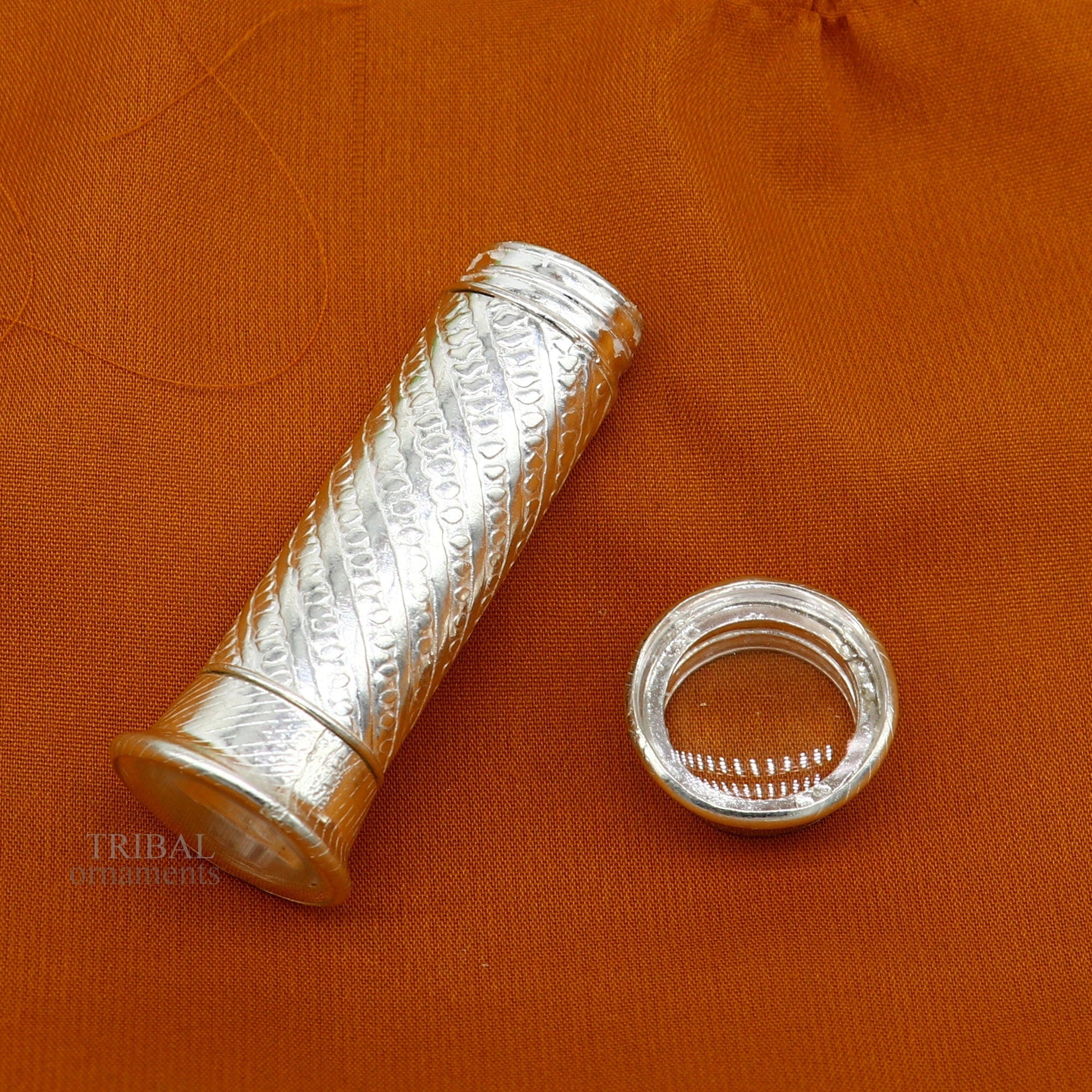 925 Sterling silver handmade small pill box, Tobacco box, storage box silver utensils, silver box, personal box men's accessories su649 - TRIBAL ORNAMENTS