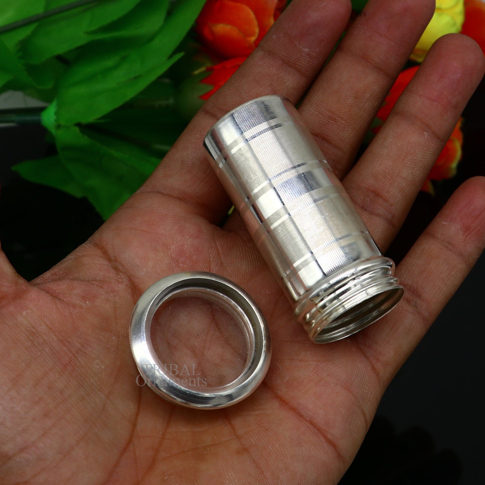 999 fine solid silver handmade small pill box, Tobacco box, storage box silver utensils, silver box, personal box men's accessories su731 - TRIBAL ORNAMENTS