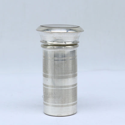 999 fine solid silver handmade small pill box, Tobacco box, storage box silver utensils, silver box, personal box men's accessories su731 - TRIBAL ORNAMENTS