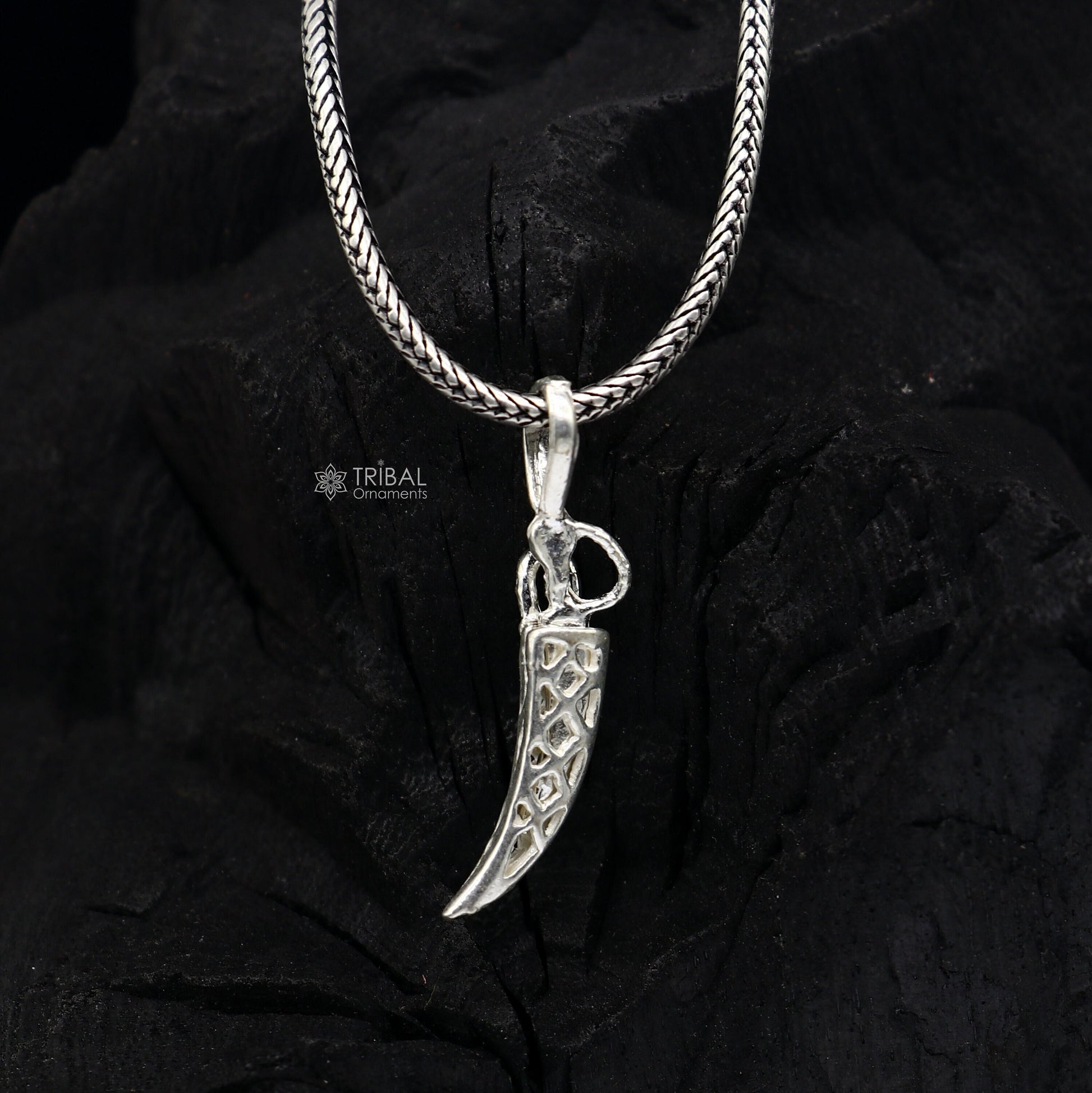 925 sterling silver handmade small sword, knife or dagger style pendant amazing designer pendant unisex divine jewelry nsp783 - TRIBAL ORNAMENTS