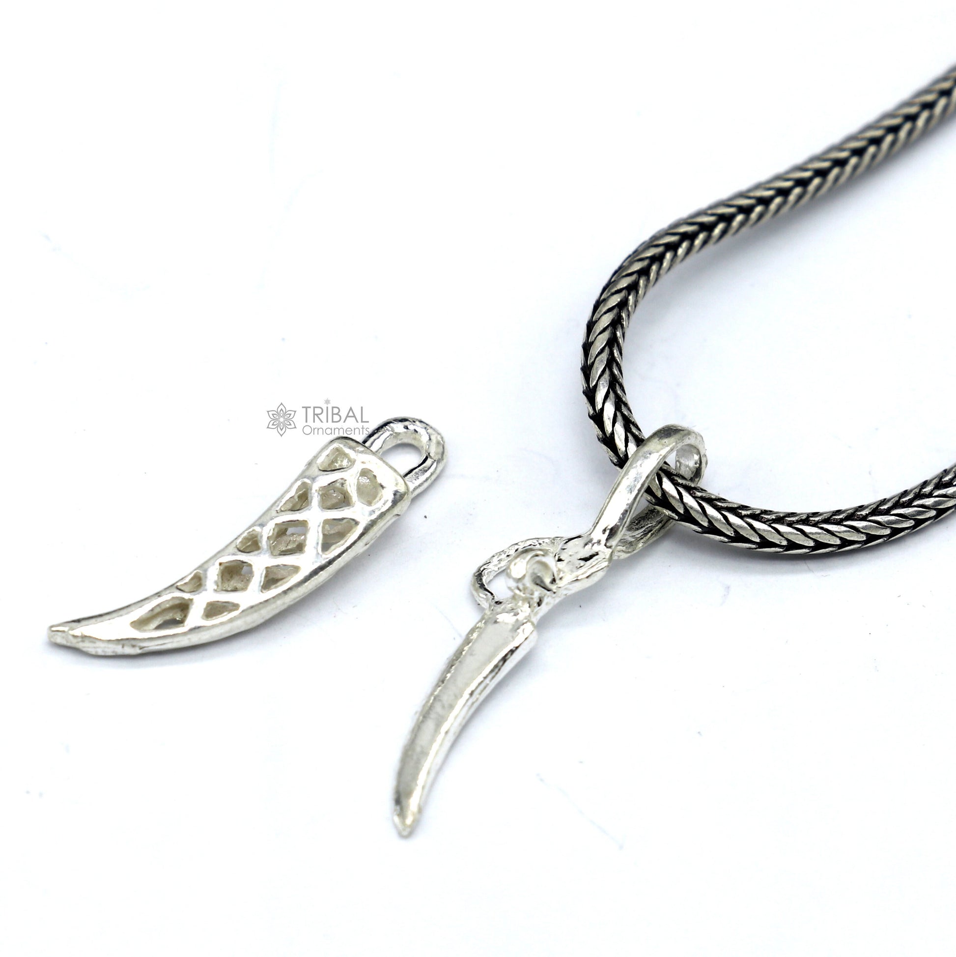 925 sterling silver handmade small sword, knife or dagger style pendant amazing designer pendant unisex divine jewelry nsp783 - TRIBAL ORNAMENTS