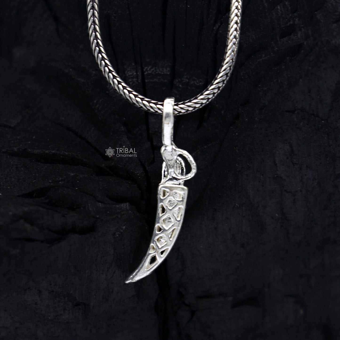925 sterling silver handmade small sword, knife or dagger style pendant amazing designer pendant unisex divine jewelry nsp783 - TRIBAL ORNAMENTS