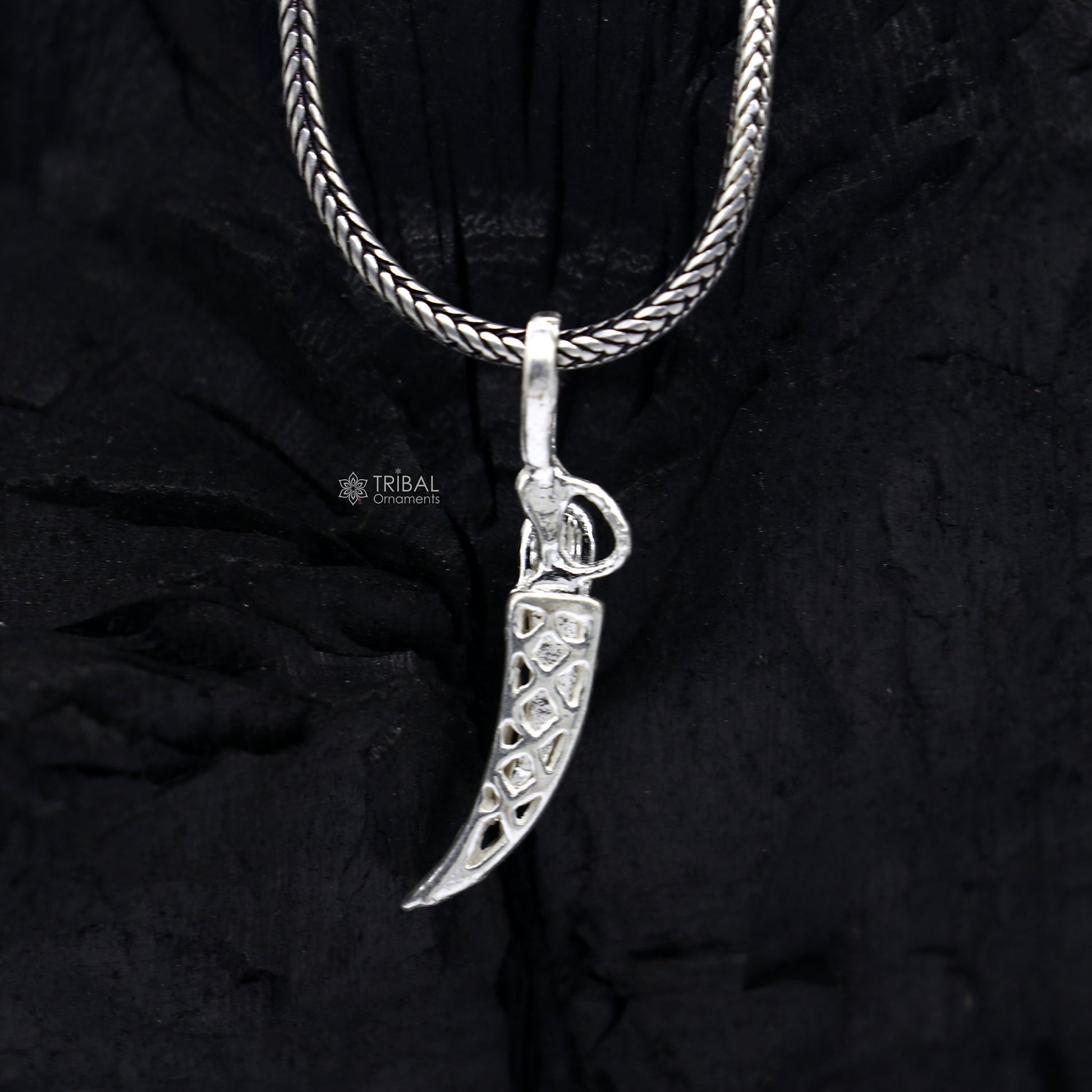 925 sterling silver handmade small sword, knife or dagger style pendant amazing designer pendant unisex divine jewelry nsp783 - TRIBAL ORNAMENTS