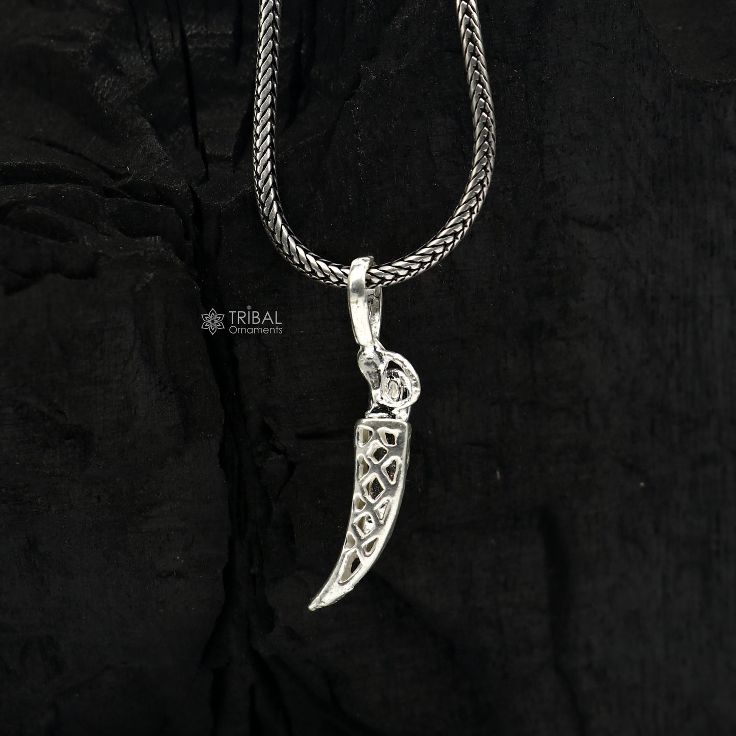 925 sterling silver handmade small sword, knife or dagger style pendant amazing designer pendant unisex divine jewelry nsp783 - TRIBAL ORNAMENTS