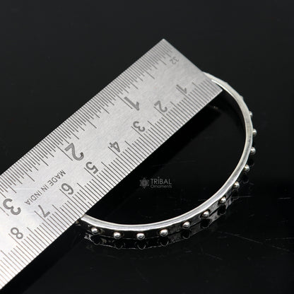 925 sterling silver handmade solid trendy design fashion kada cuff bracelet, cuff kada unsex gifting jewelry solid silver kada cuff154 - TRIBAL ORNAMENTS