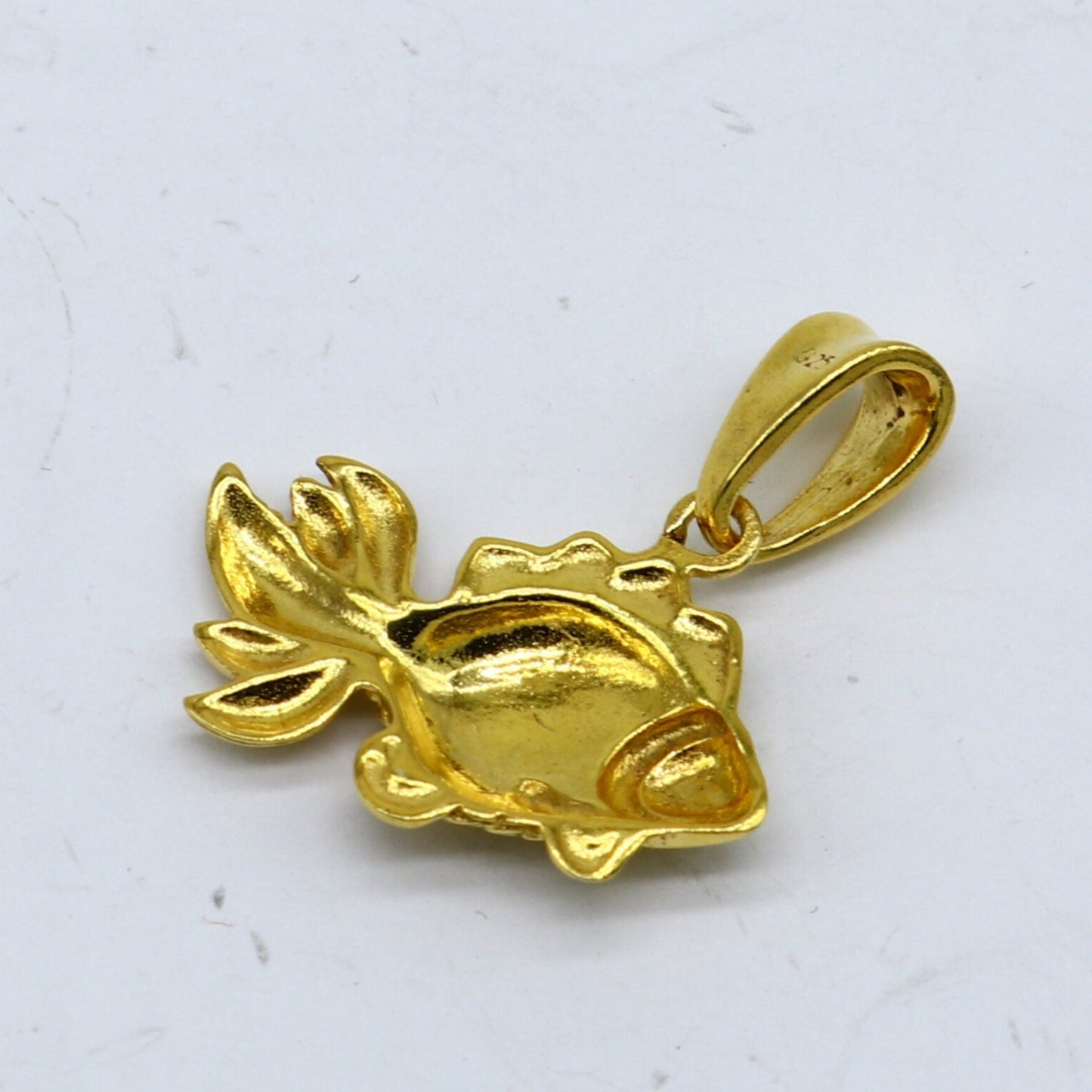925 sterling silver handmade stylish gold polished small fish pendant best gifting jewelry religious pendant jewelry for good luck nsp595 - TRIBAL ORNAMENTS