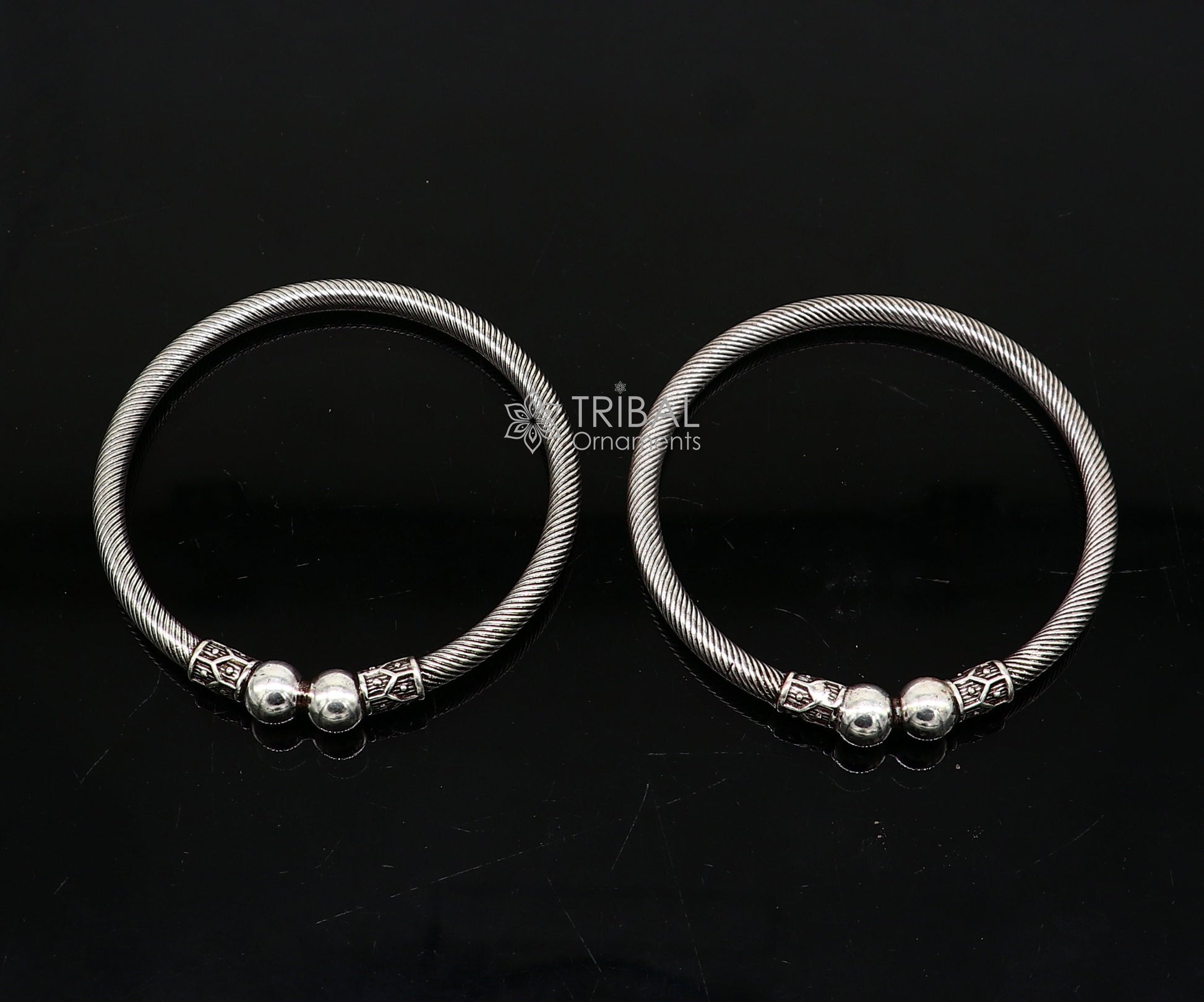 925 sterling silver handmade unique cultural design trendy kada bracelet for men's and girl's, best delicate Light weight jewelry nsk667 - TRIBAL ORNAMENTS