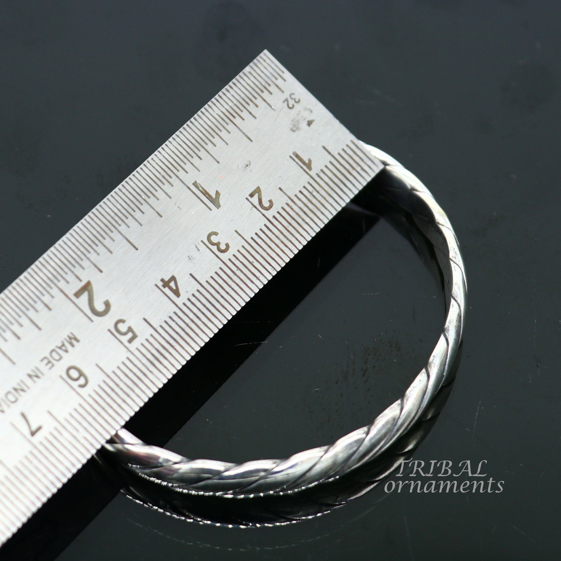 925 sterling silver handmade unique design fabulous open face adjustable bangle cuff bracelet kada, excellent gifting jewelry her cuff116 - TRIBAL ORNAMENTS