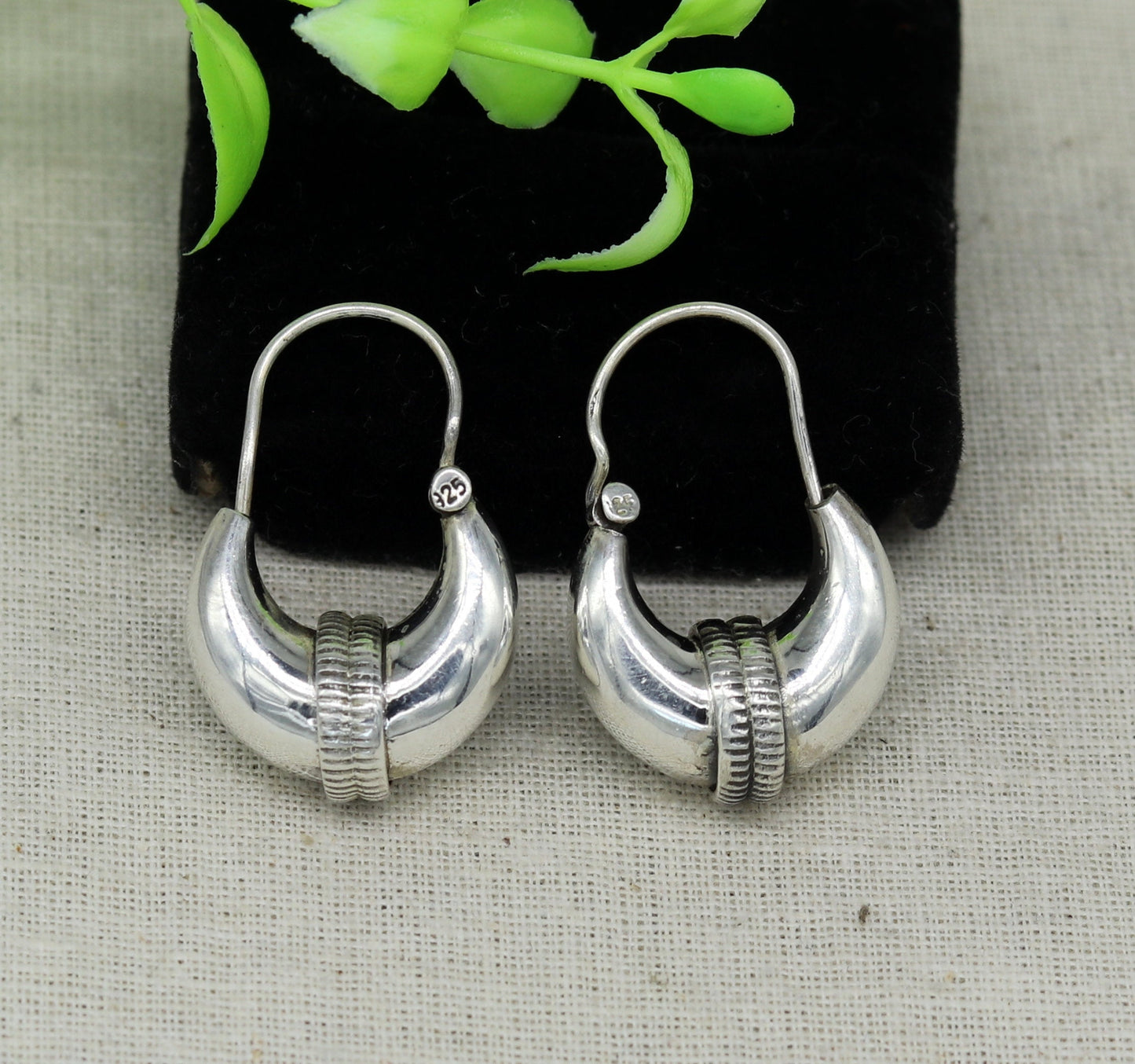 925 sterling silver handmade vintage antique design amazing design hoops earring bali, customized earring gift tribal ethnic jewelry ske14 - TRIBAL ORNAMENTS