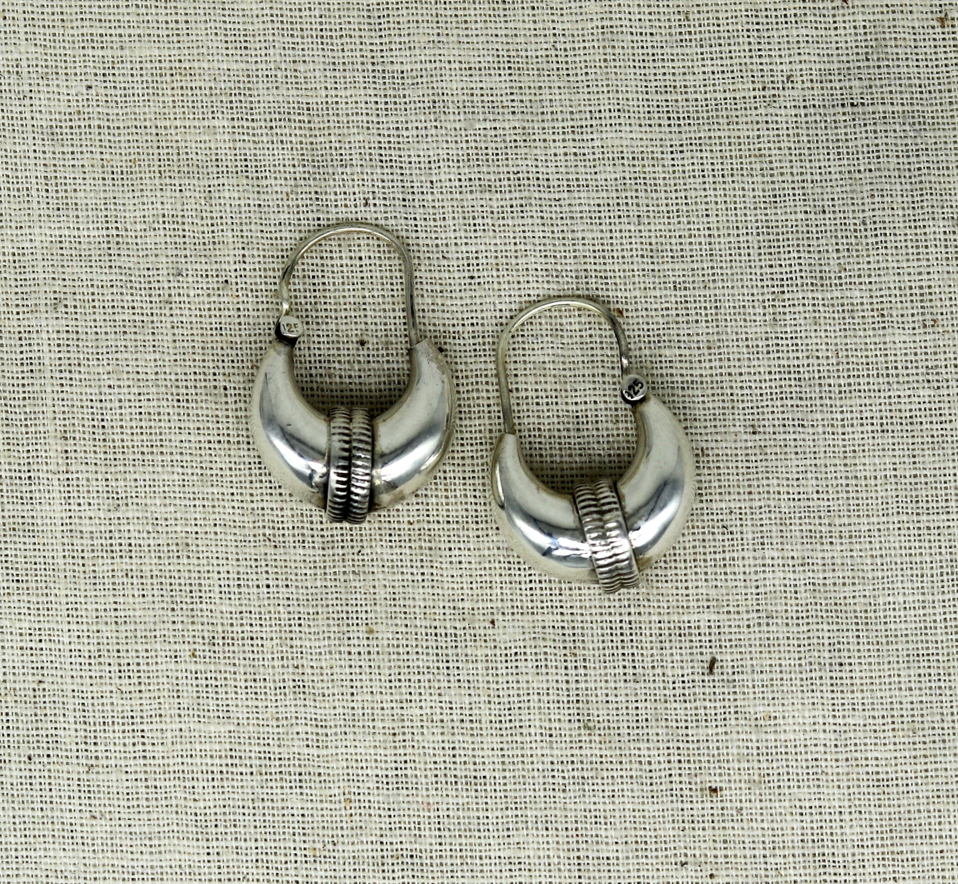 925 sterling silver handmade vintage antique design amazing design hoops earring bali, customized earring gift tribal ethnic jewelry ske14 - TRIBAL ORNAMENTS