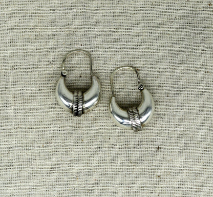 925 sterling silver handmade vintage antique design amazing design hoops earring bali, customized earring gift tribal ethnic jewelry ske14 - TRIBAL ORNAMENTS
