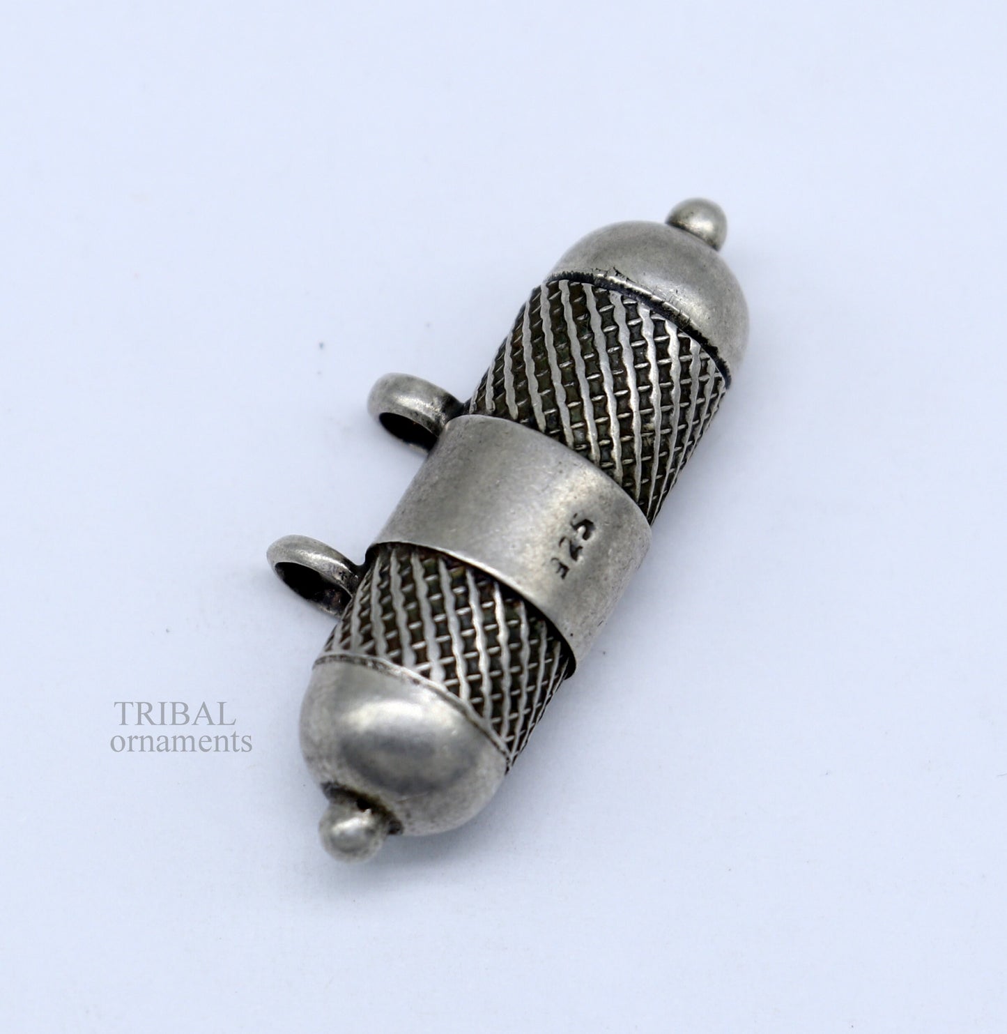 925 Sterling silver handmade vintage customized design amulet pendant, box pendant, container pendant, mantra box, silver tabiz ssp1525 - TRIBAL ORNAMENTS