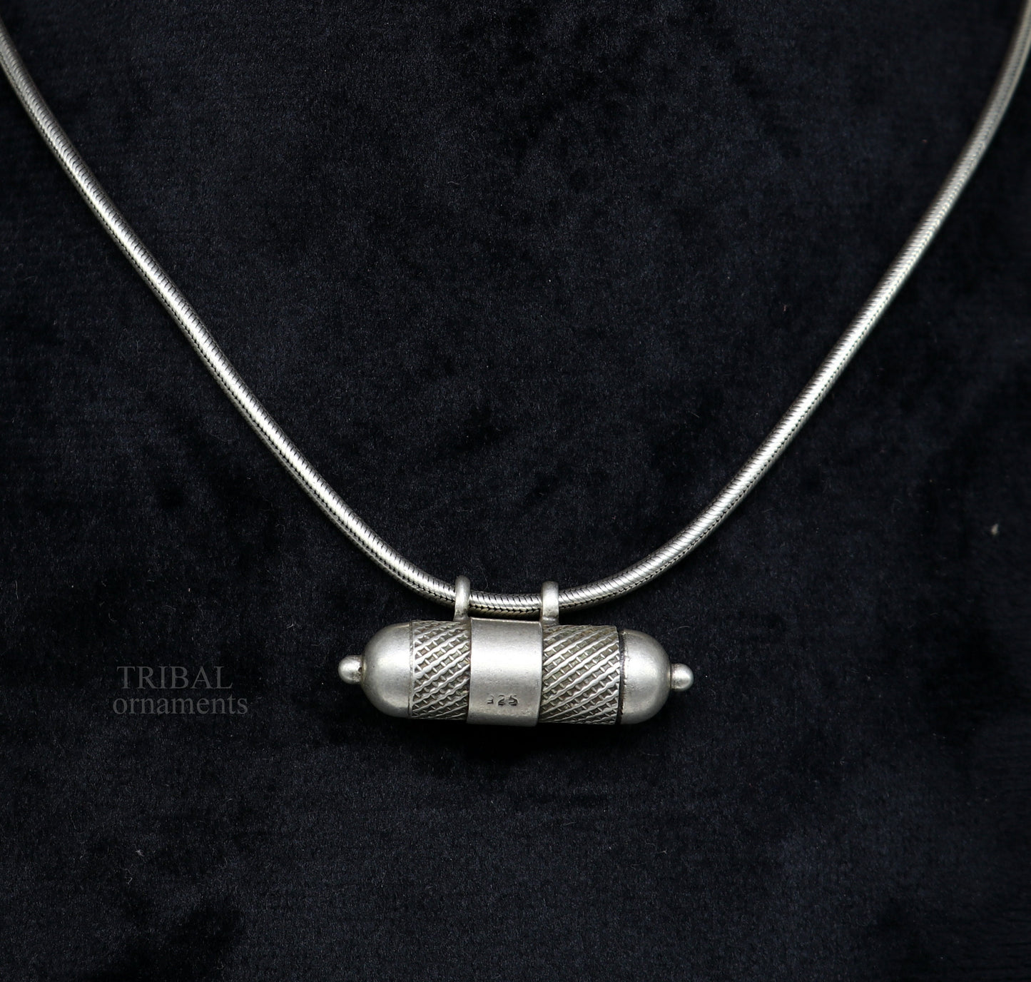 925 Sterling silver handmade vintage customized design amulet pendant, box pendant, container pendant, mantra box, silver tabiz ssp1525 - TRIBAL ORNAMENTS