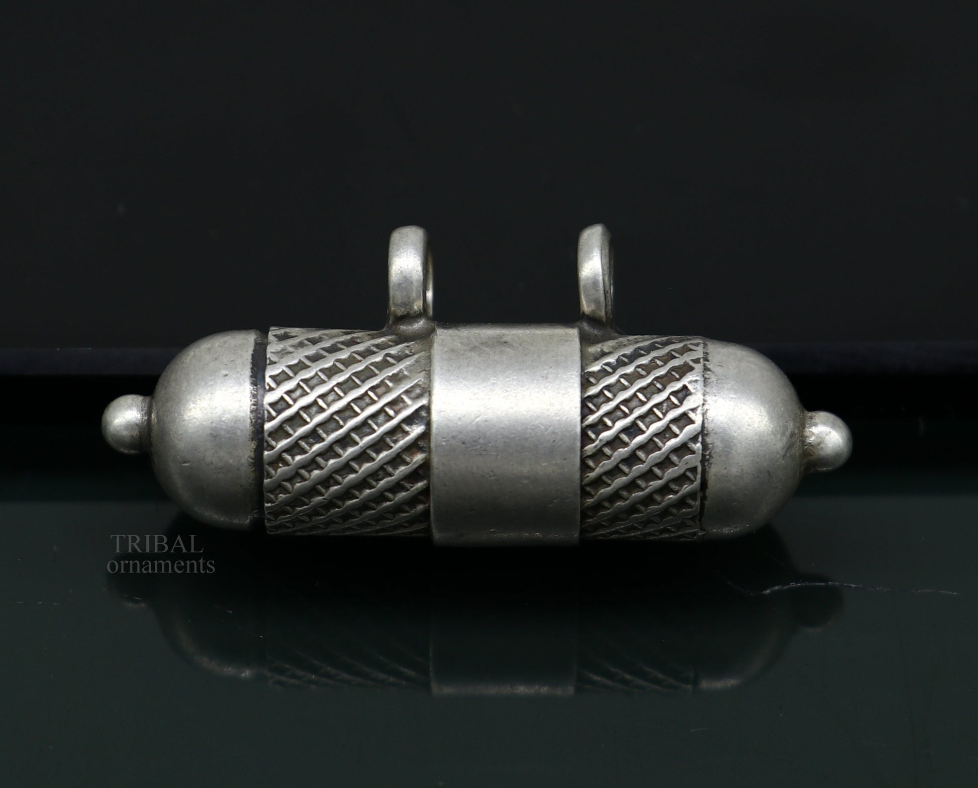 925 Sterling silver handmade vintage customized design amulet pendant, box pendant, container pendant, mantra box, silver tabiz ssp1525 - TRIBAL ORNAMENTS