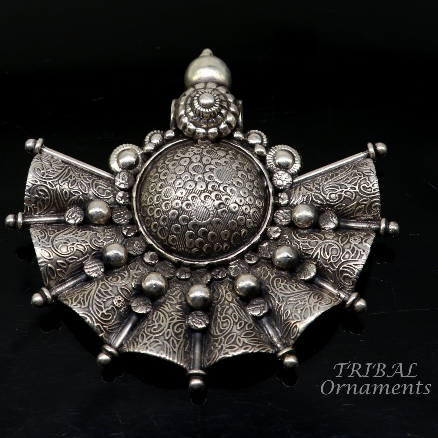 925 sterling silver handmade vintage ethnic style fabulous unique design pendant necklace best belly dance ethnic garba jewelry nsp506 - TRIBAL ORNAMENTS