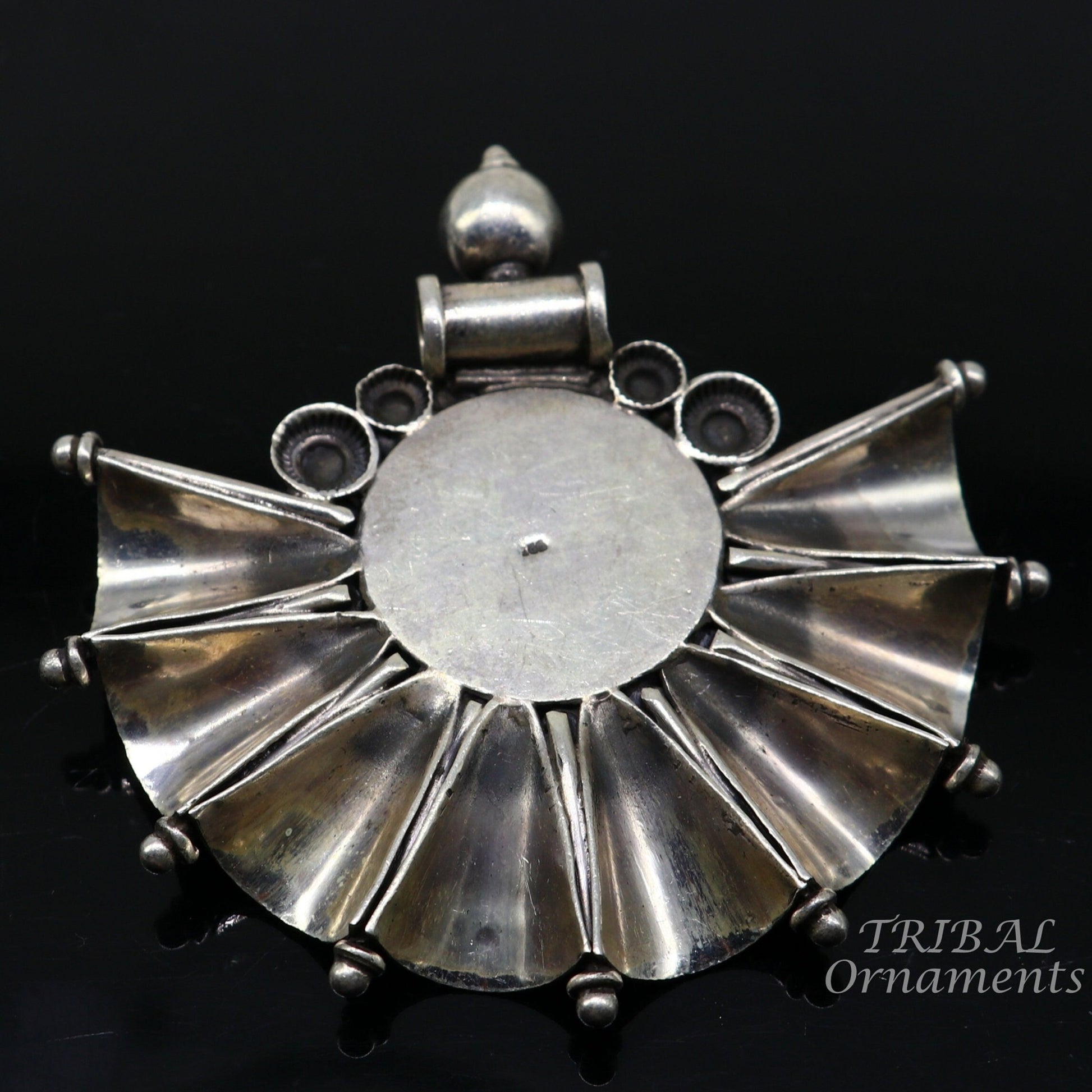 925 sterling silver handmade vintage ethnic style fabulous unique design pendant necklace best belly dance ethnic garba jewelry nsp506 - TRIBAL ORNAMENTS