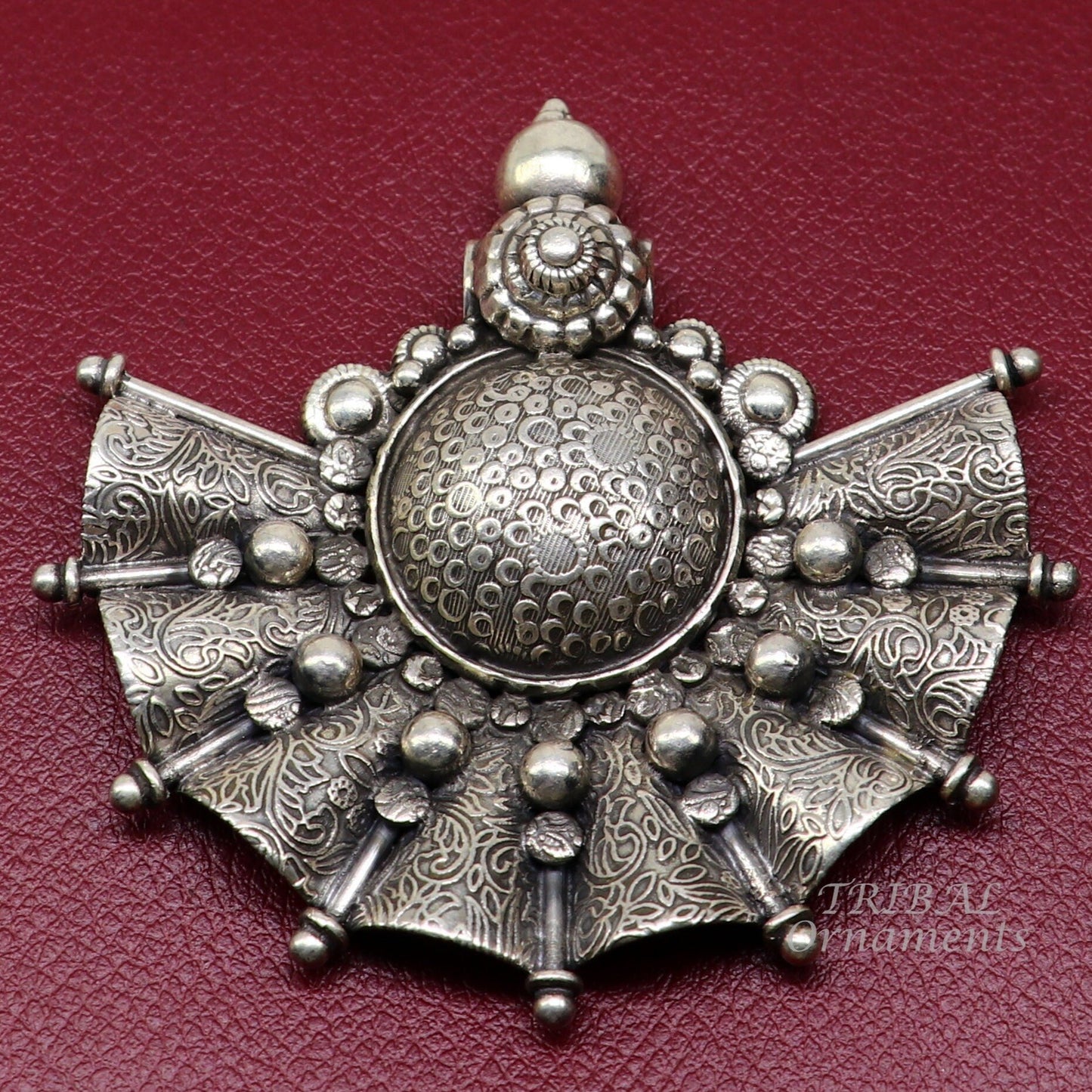 925 sterling silver handmade vintage ethnic style fabulous unique design pendant necklace best belly dance ethnic garba jewelry nsp506 - TRIBAL ORNAMENTS