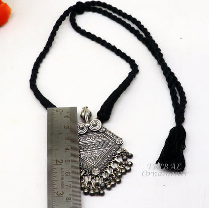 925 sterling silver handmade vintage ethnic style fabulous unique design pendant necklace best belly dance ethnic garba jewelry nsp507 - TRIBAL ORNAMENTS